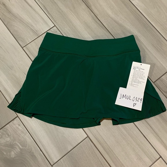 Lululemon Play Off The Pleats Skirt * Everglades Green - Picture 7 of 10